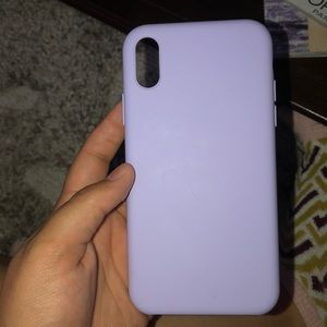 IPhone Xr light purple silicone case